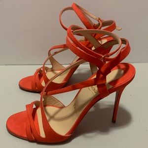Christian Louboutin suede Audrey heels 37.5